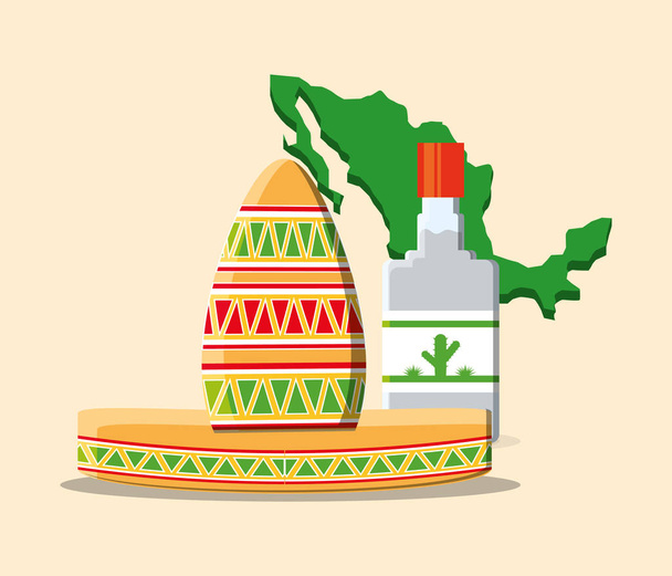 Conceptontwerp van Mexico - Vector, afbeelding