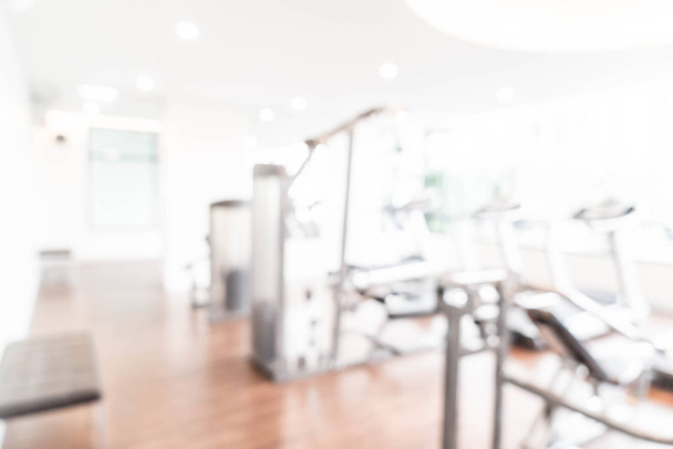 Blur gym background fitness center or health club with sports ex - Фото, зображення