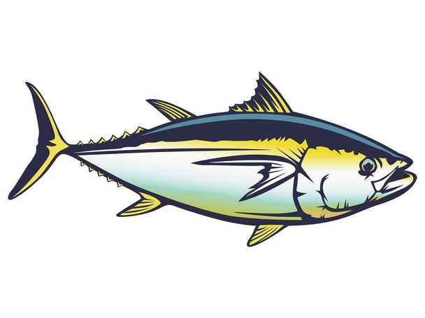 Tonno di pesce colorato dettagliato
 - Vettoriali, immagini