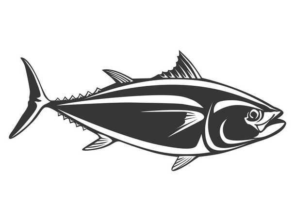 Tunáková jednoduchý izolovaný - Vektor, obrázek