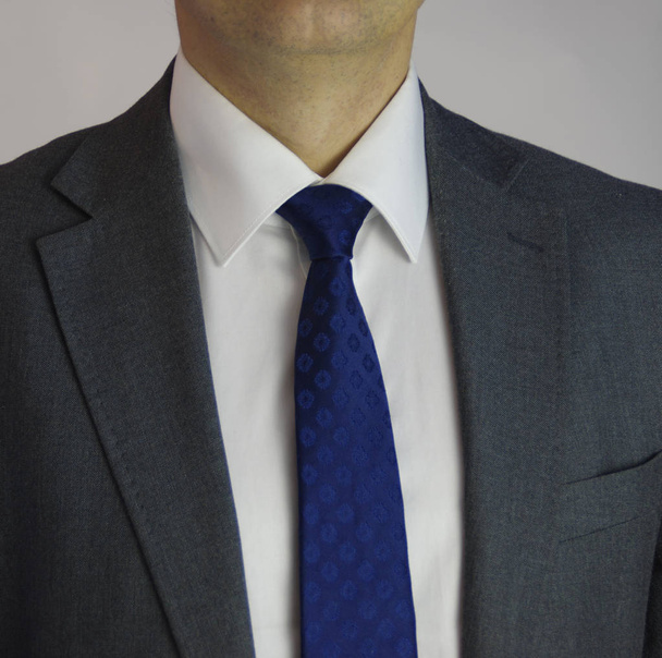 cravate bleue
 - Photo, image