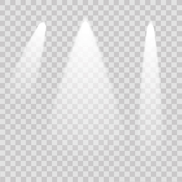 Beleuchtetes Licht für Podium auf transparentem Hintergrund. Vektor - Vektor, Bild