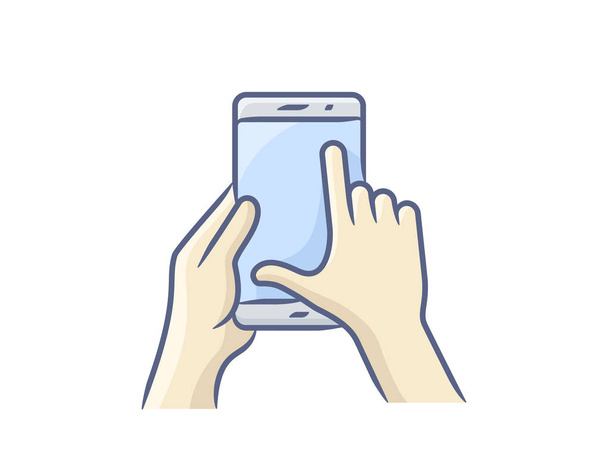 Icona gesto smartphone
 - Vettoriali, immagini