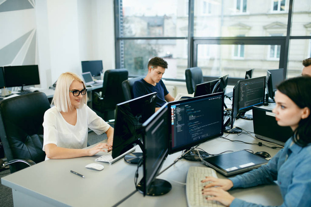People Working In Modern Office. - Фото, изображение