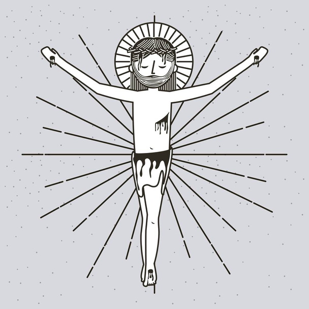 sketch sf the ascension of jesus christ - Vector, Image