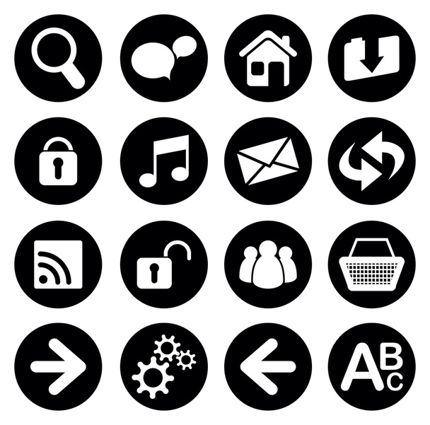 conjunto de iconos web - Vector, Imagen