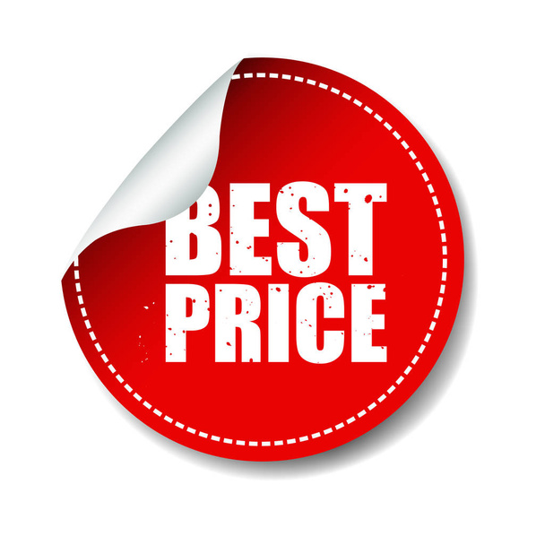 Best Price Label with Gradient Mesh, Vector Illustration - Вектор, зображення