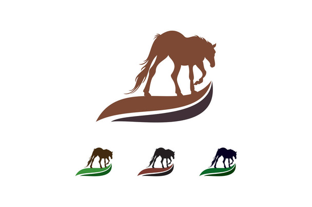 Векторный дизайн лошадей для различных цветов
 - Вектор,изображение