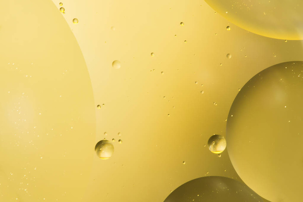 mixing water and oil, beautiful color abstract background based on circles and ovals - Photo, image
