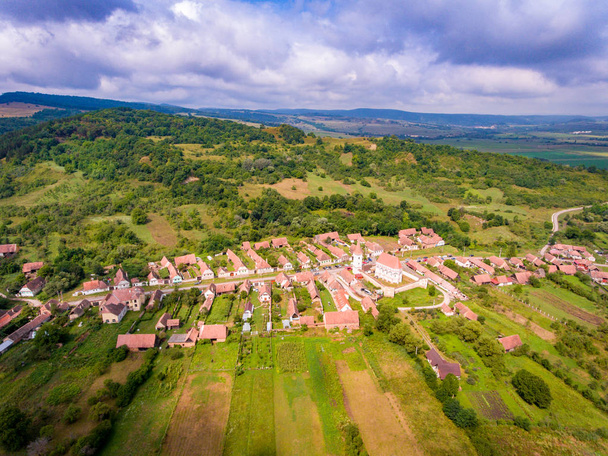 Cloasterf Saxon köyü ve Transilvanya, Ro müstahkem kilisede - Fotoğraf, Görsel