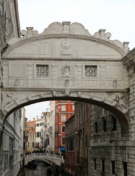 Venice Italy Bridge of sighs is an historical building - Photo, Image