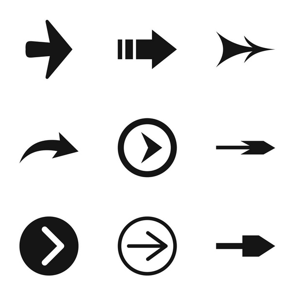 Link icons set, simple style - Vector, Image