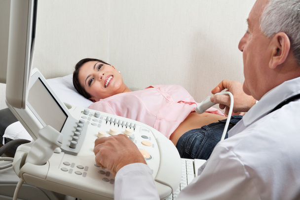 Female Having Ultrasound - 写真・画像