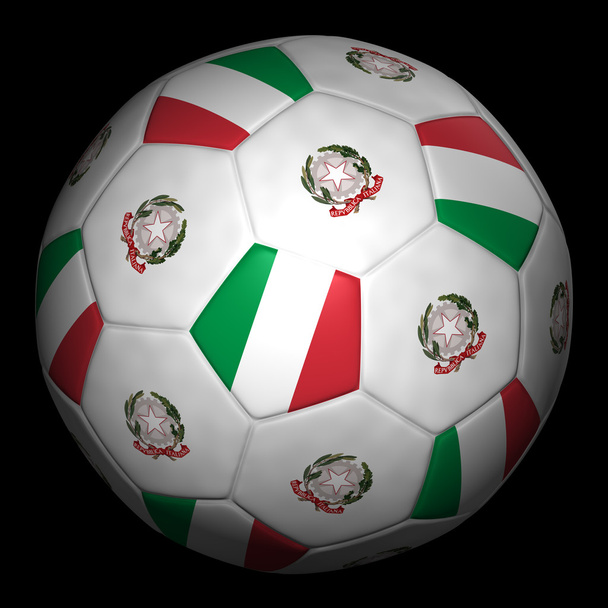 Mit fussball Fahne Italien - Photo, image