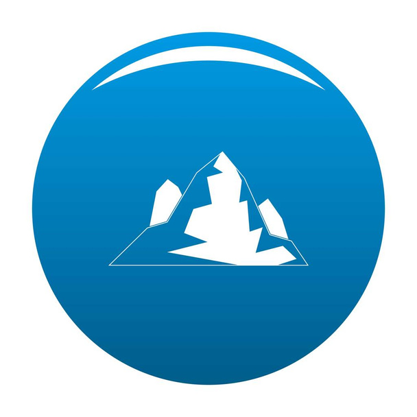 Iceberg icon blue vector - Vecteur, image