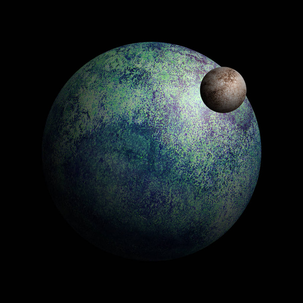 Ілюстрація акварелі Земля і Місяць
 - Фото, зображення
