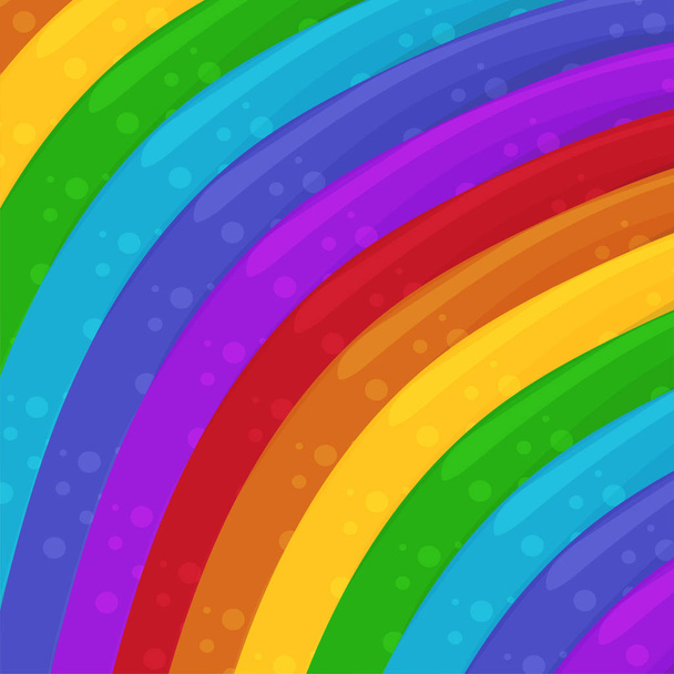 Regenboog kleuren achtergrond. Cartoon achtergrond. Behang. Vectorillustratie - Vector, afbeelding