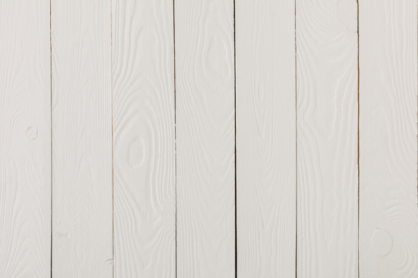 Empty white wooden texture background - Photo, Image