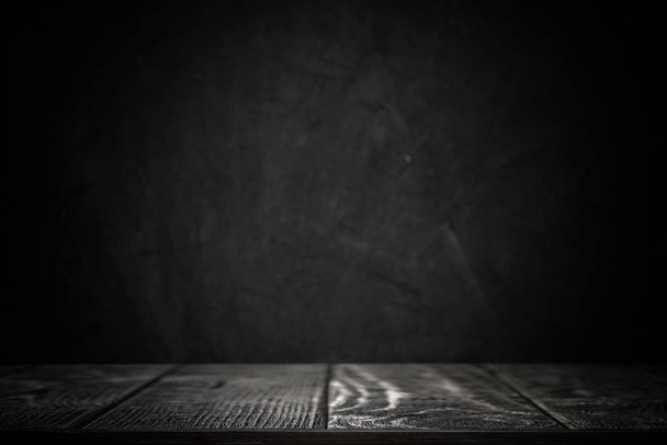 Black background with table top - Photo, Image