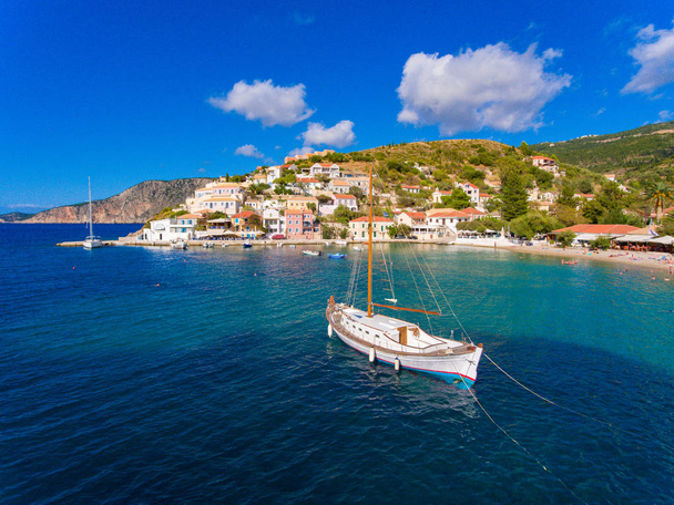 Assos village and port in Kefalonia Greece - Photo, Image