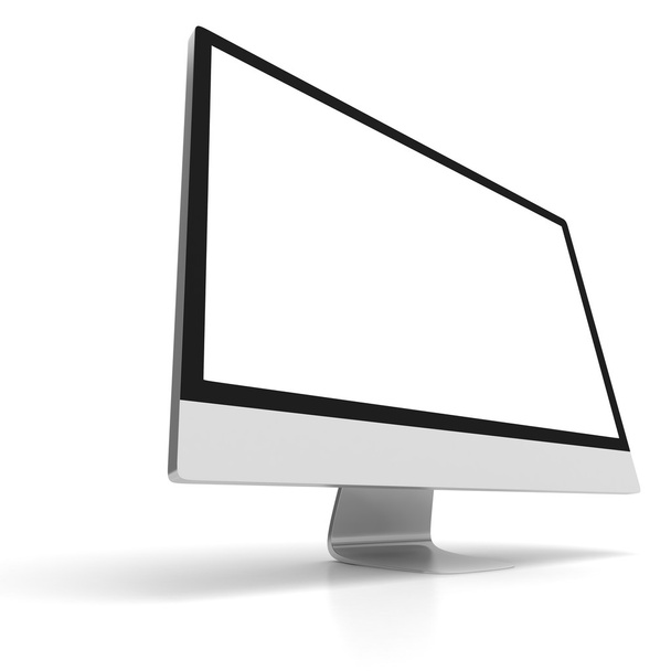 3d monitor on white background - Zdjęcie, obraz