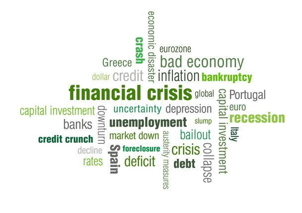 Crise financeira - Vetor, Imagem