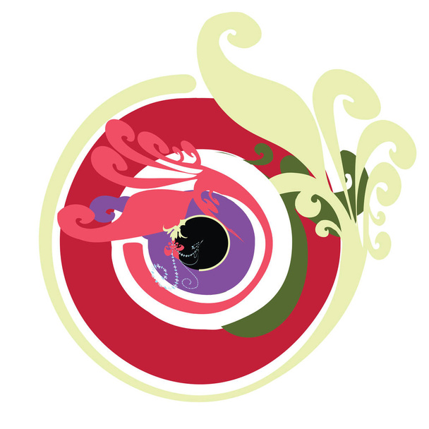 artistic greek evil eye vector in multipule colors - Vector, Image