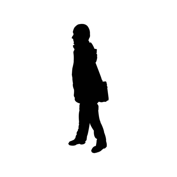 Σιλουέτα ενός ανθρώπου είναι απομονωμένη σε ένα διαφανές φόντο. Διάνυσμα - Διάνυσμα, εικόνα
