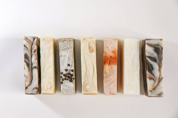 Bars of natural organic soap - Foto, Bild