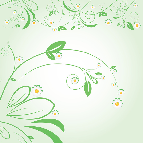Abstract beautiful flowers creative design - Vector, Image