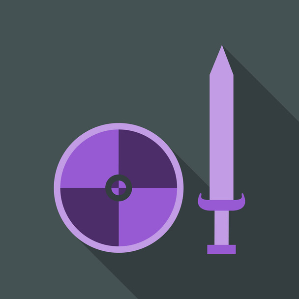 espada y escudo vector
 - Vector, Imagen