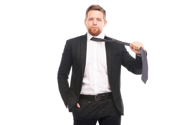 Elegant businessman with necktie - Zdjęcie, obraz