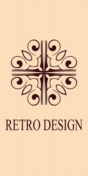 Logo ornemental vintage. Modèle pour la conception
 - Vecteur, image