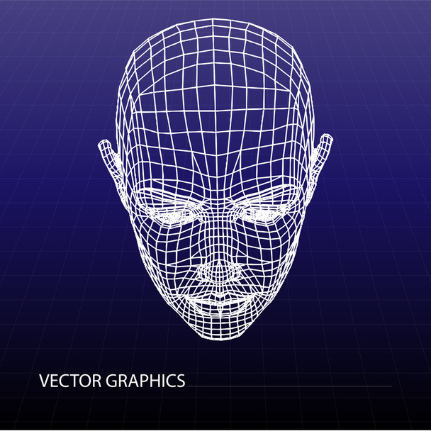 Modelo vectorial de cara
. - Vector, Imagen