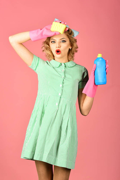 Cleaning, retro style, purity - Foto, Imagem