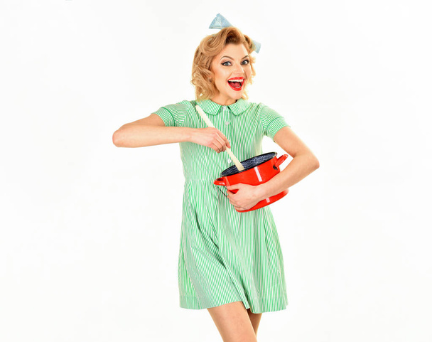 Pop art girl in an uniform - Foto, Imagen