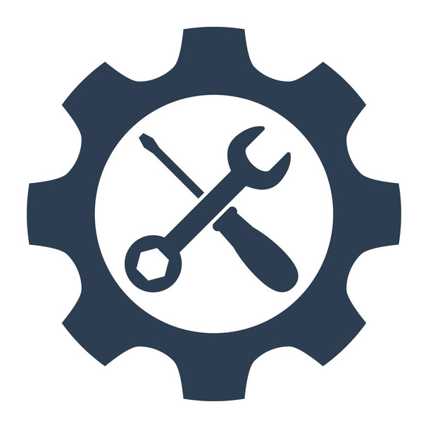 service tool pictogram op witte achtergrond. - Vector, afbeelding