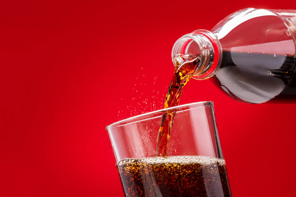 Pouring Refreshing Sugary Soft Drink - Photo, Image