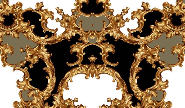 ornamento barroco dourado
 - Foto, Imagem