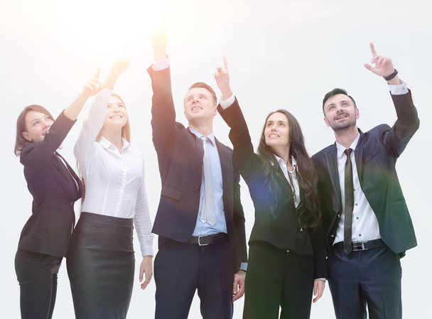 business team pointing hands forward - Фото, изображение