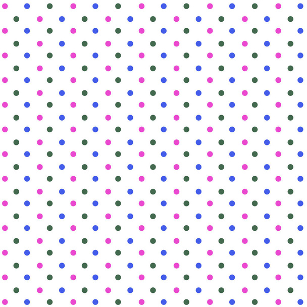Vector seamless pattern with color dots. Cute background for baby.  - Vector, Image