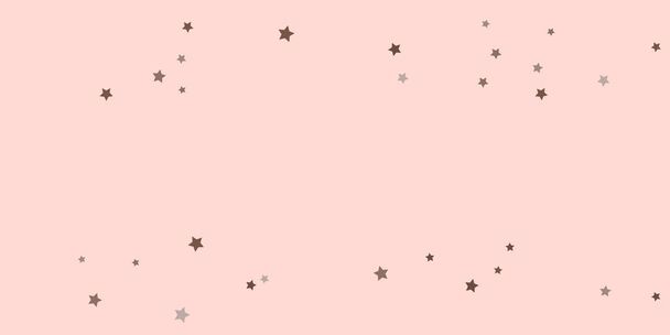 Abstract brown and gray star confetti - Vektör, Görsel