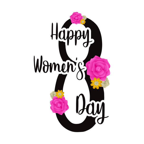 Happy women day - Vector, imagen