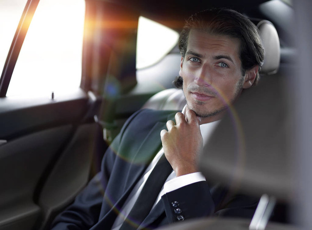 successful man sitting in the car - Photo, Image