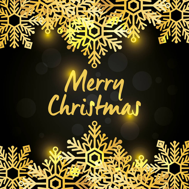 bright merry christmas card - Vector, imagen