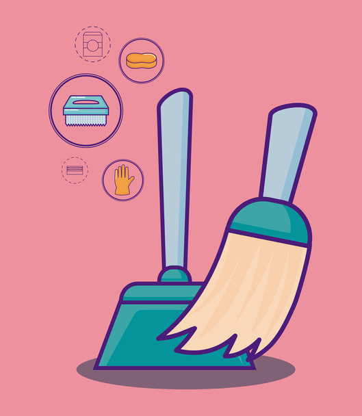 Cleaning supplies design - Vector, Image