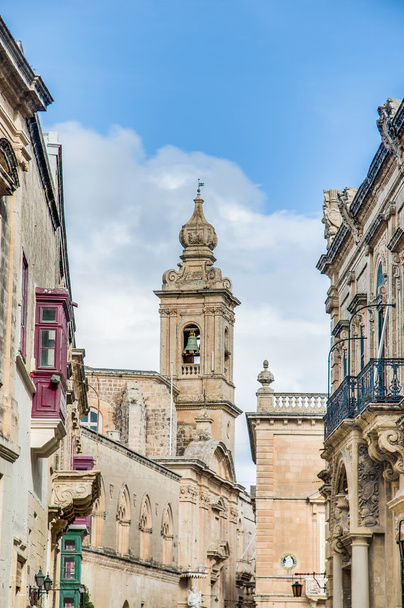 καρμελίτισσα εκκλησία σε mdina, Μάλτα - Φωτογραφία, εικόνα