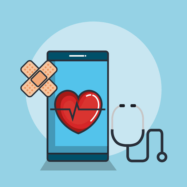salud medicina iconos en línea
 - Vector, Imagen