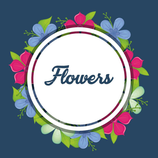 Beautiful flowers design  - Вектор,изображение