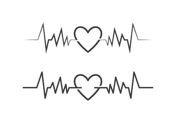 Bicie serca pulse wektor - Wektor, obraz